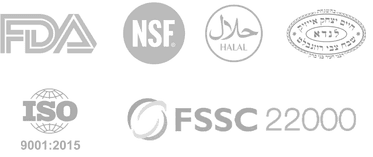 FDA NSF HALAL KOSHER ISO FSSC